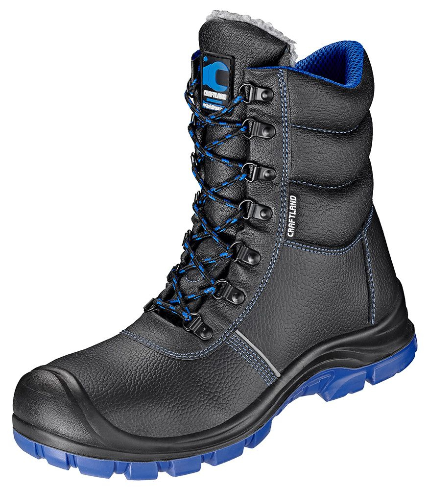 F-S3-CRAFTLAND-Winterschnürstiefel, *OSTRAU ÜK*, schwarz/blau abgesetzt