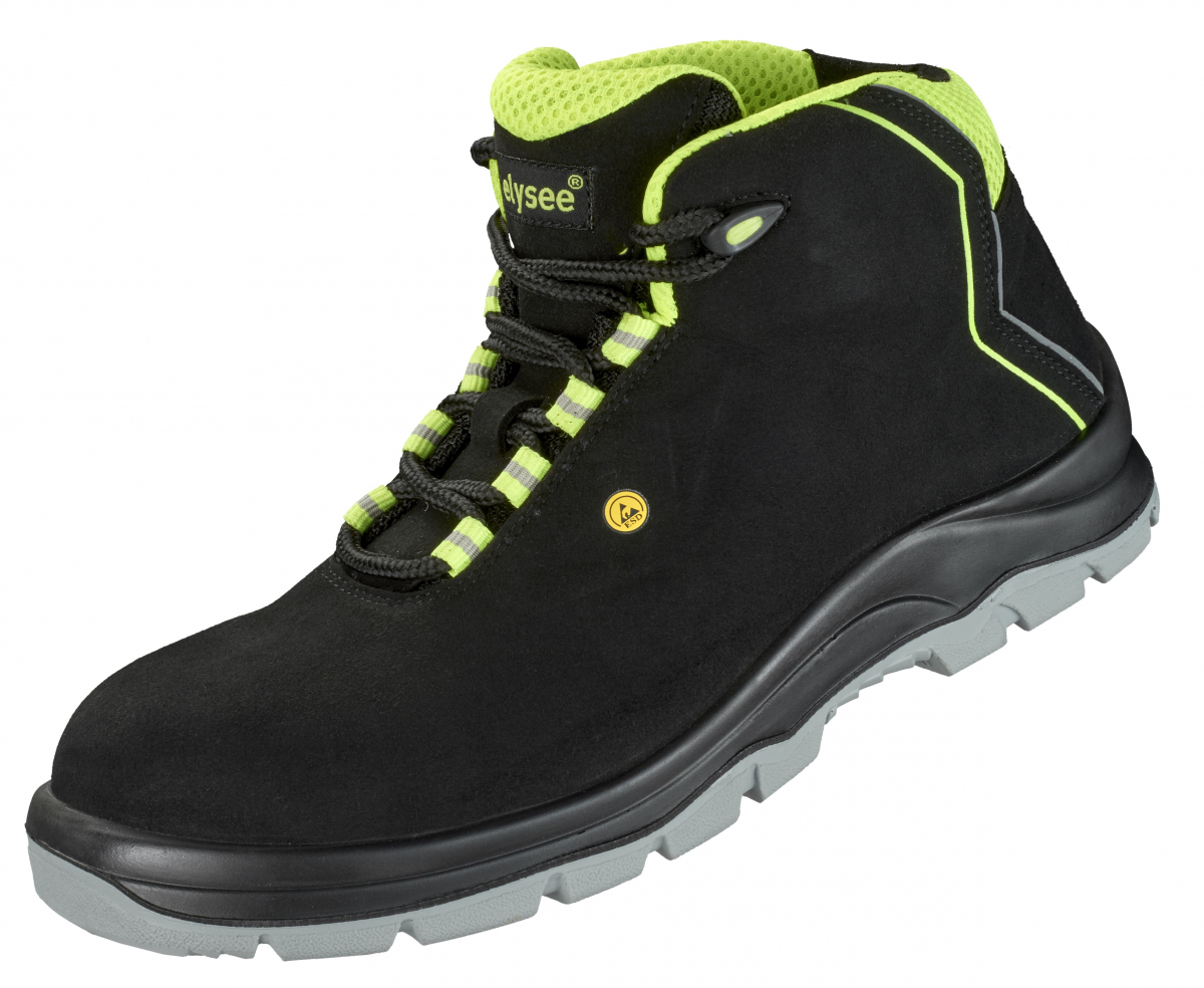 F-S3-ELYSEE-Sicherheitsschnürstiefel, ESD, *APIRO*, schwarz/gelb