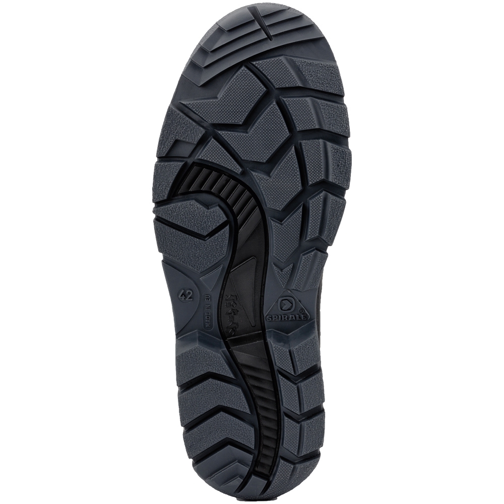 F-SPIRALE-Schnürstiefel, *ICELAND*, schwarz/grau-silber abgesetzt