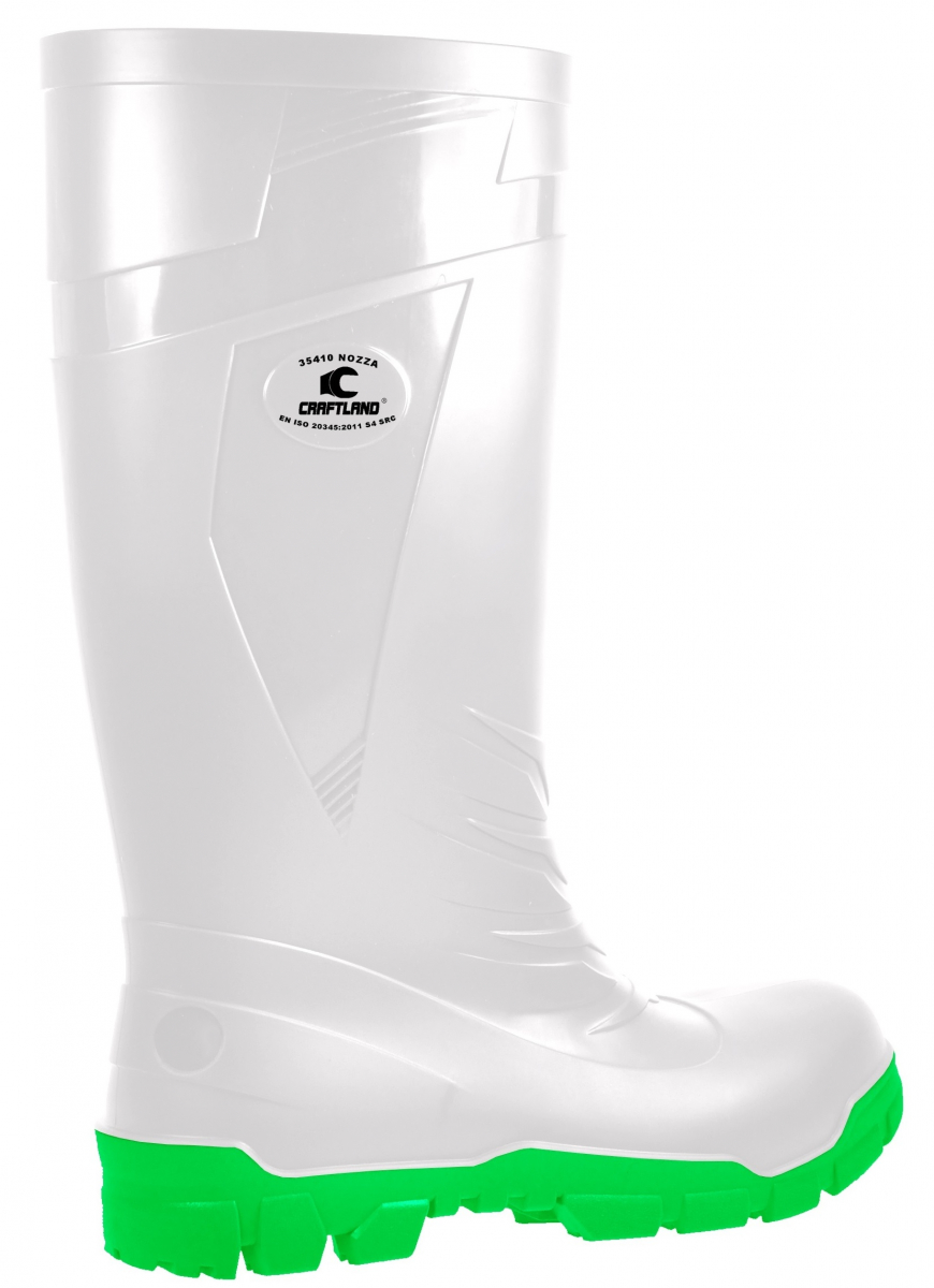 F-S4-CRAFTLAND-PVC/Nitril-Stiefel, *NOZZA*, wei