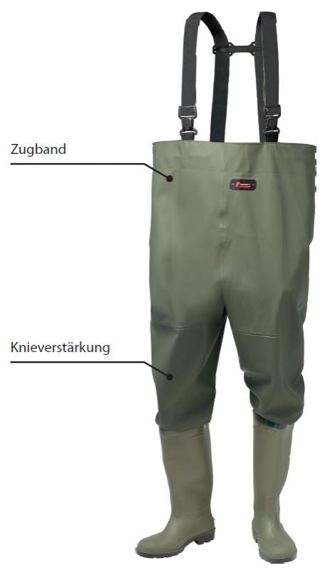 F-NORWAY Premium-Wathose, 600g/m², olivgrün