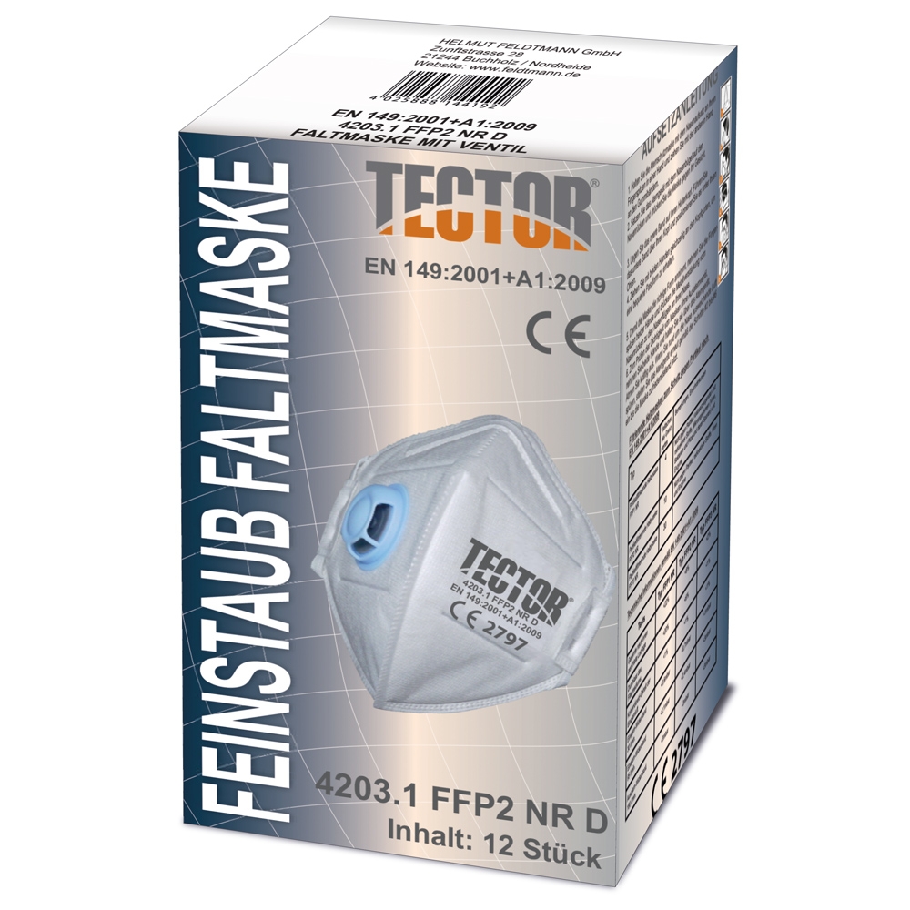 F-Feinstaub-Faltmaske, *P2* TECTOR