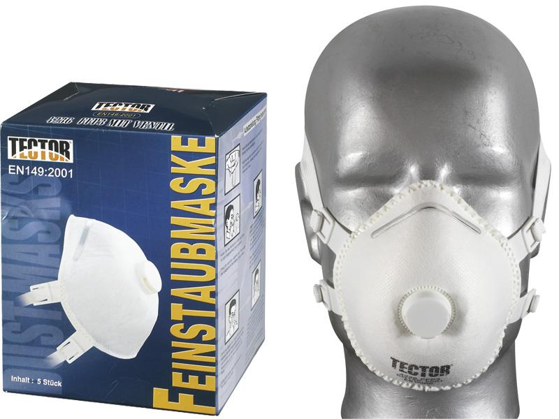 F-TECTOR-Dolomit-Feinstaubmaske, *P3 D*, 5 Stück