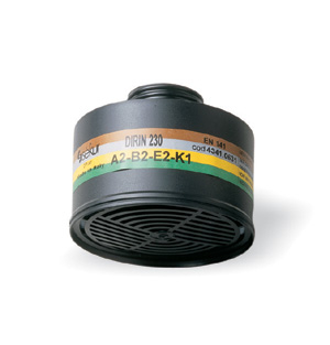 F-FELDTMANN-PSA Atem-Mund-Schutz, Fein-Staub-Filter-Maske, Mehrbereichsfilter ABEK