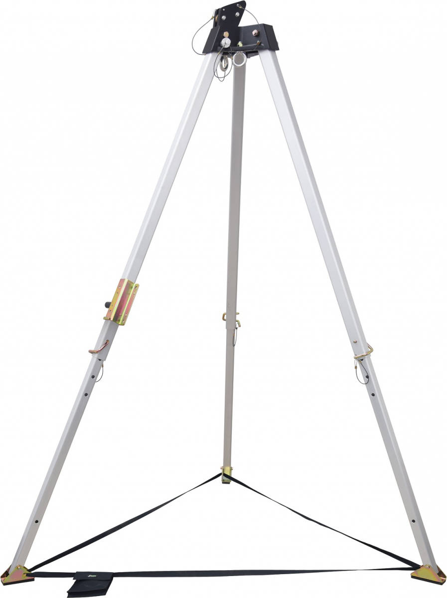 F-Dreifuss, Aluminium, Höhenverstellbar, Tragfähigkeit 500KG, EN 795 TYP B