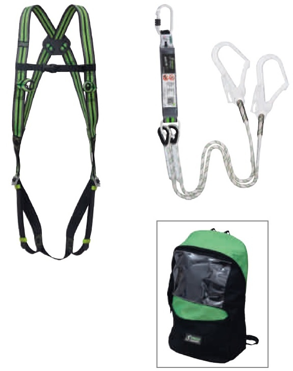 F-Kranausleger-Set, im Rucksack, inkl. Auffanggurt und Bandfalldämpfer