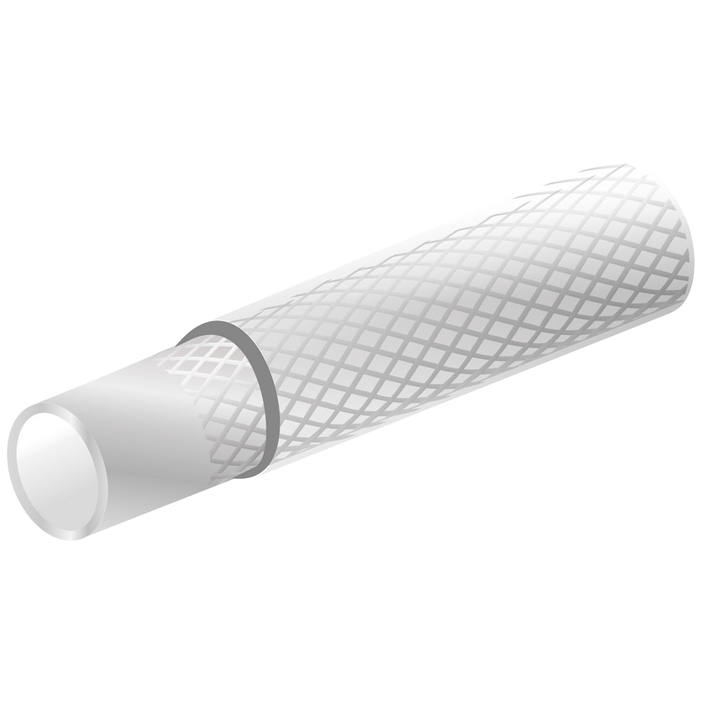 F-Gewebeschlauch, PVC transparent, 38 mm, Rollenlänge 25 m