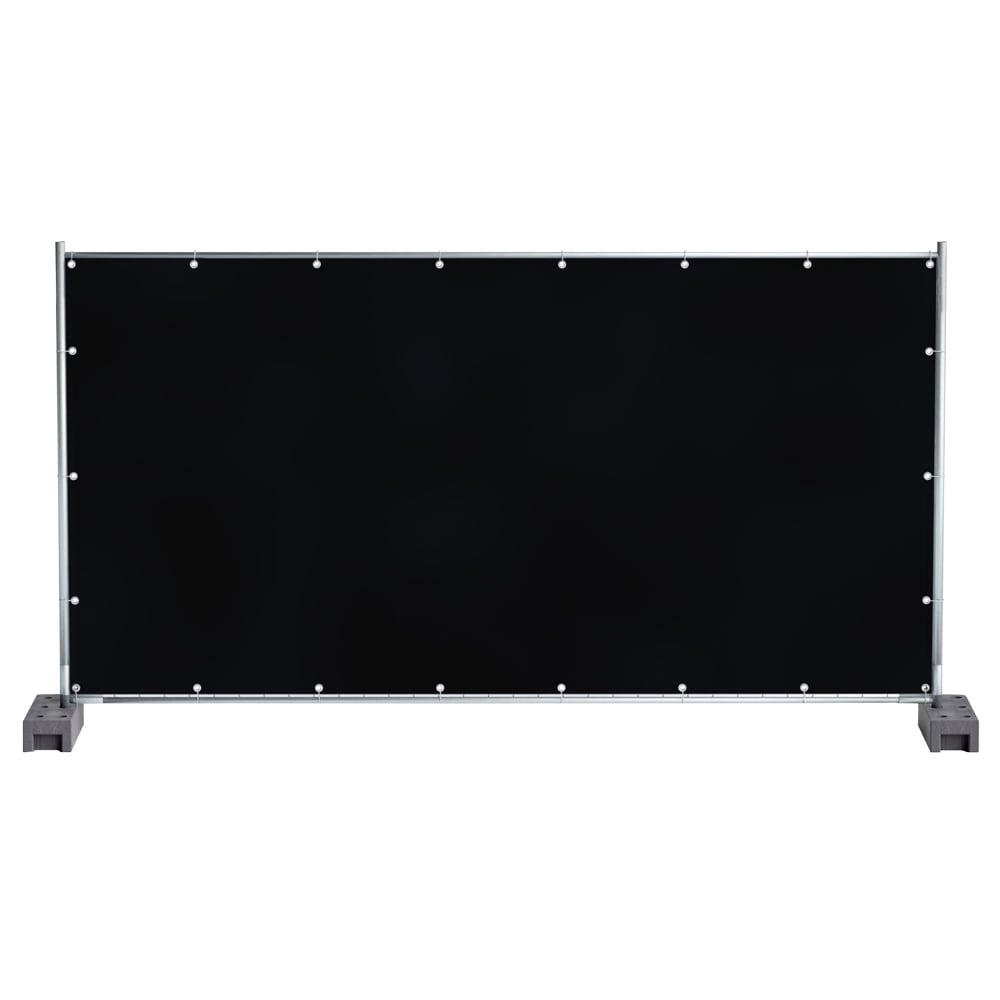 Pe-Bauzaunplane 150g/M² 1,76m X 3,41m, Schwarz
