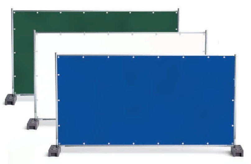 F-PE-Bauzaunplane, mit Aluminium Ösen, 150g/m², blau