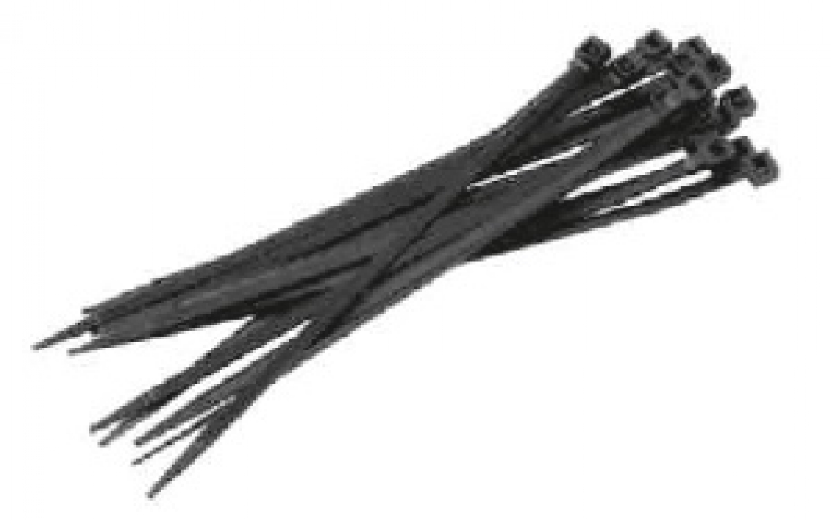 F-Kabelbinder, Beutel  100 Stck, schwarz