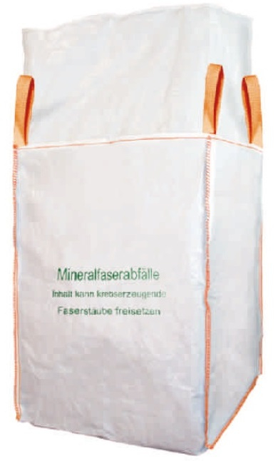 F-Big-Bag, Mineralwolle, 4 Hebeschlaufen, 90 X 90 X 120 cm beschichtet