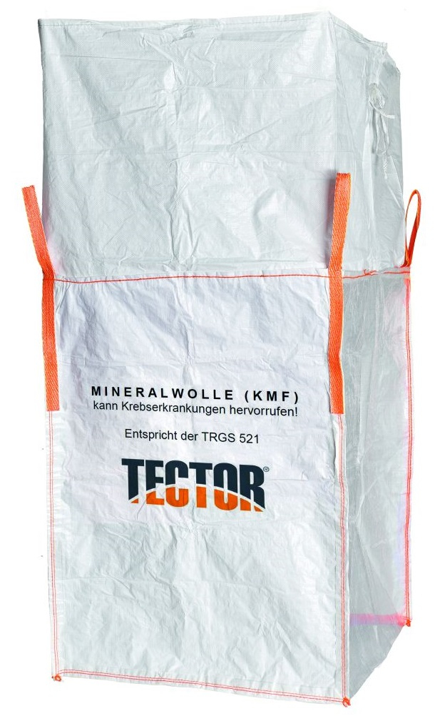 F-Big-Bag, Mineralwolle mit 4 Hebeschlaufen, 90 x 90 x 120 cm