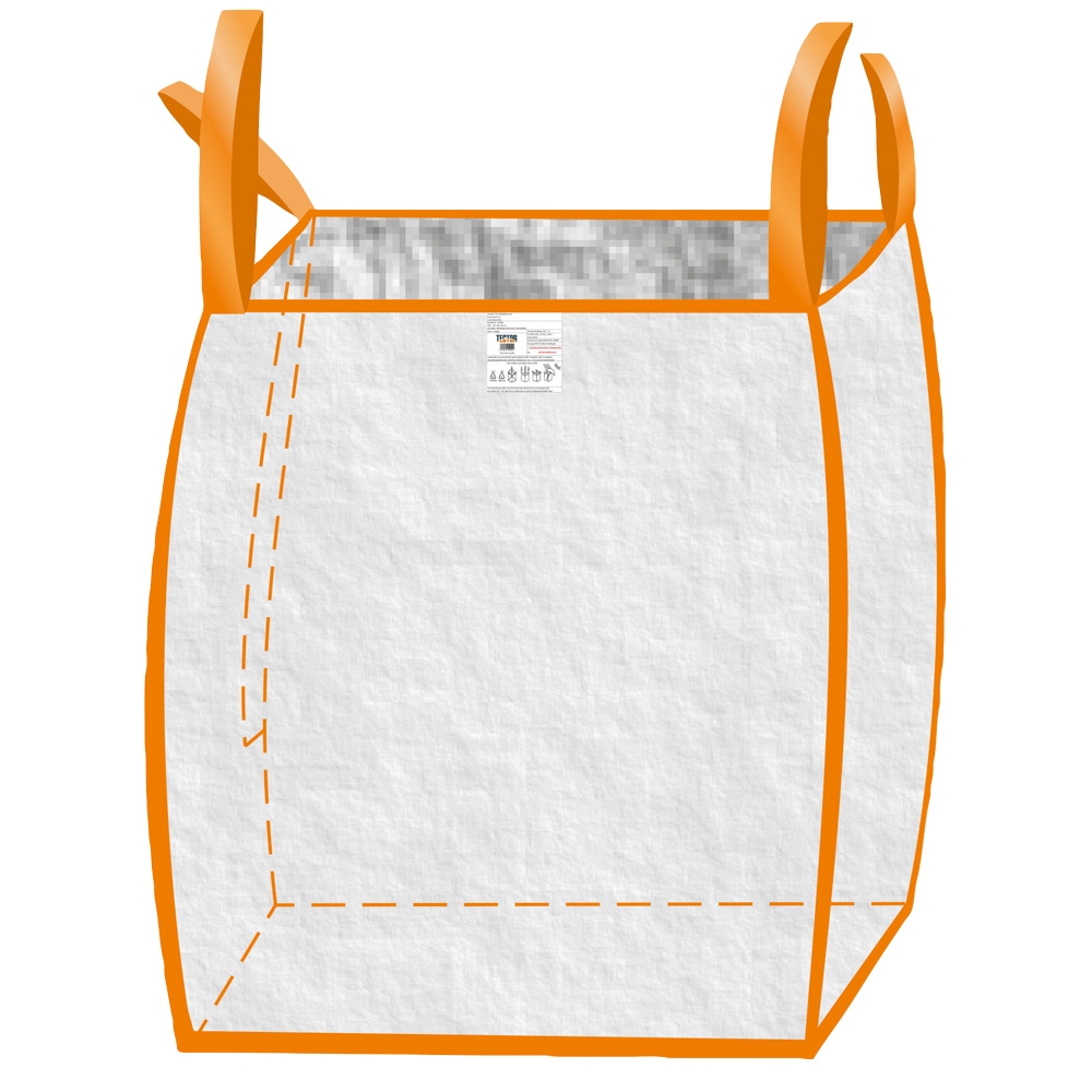 F-Big-Bag, 90 x 90 x 90 cm, unbeschichtet, Tragkraft: 1500 KG