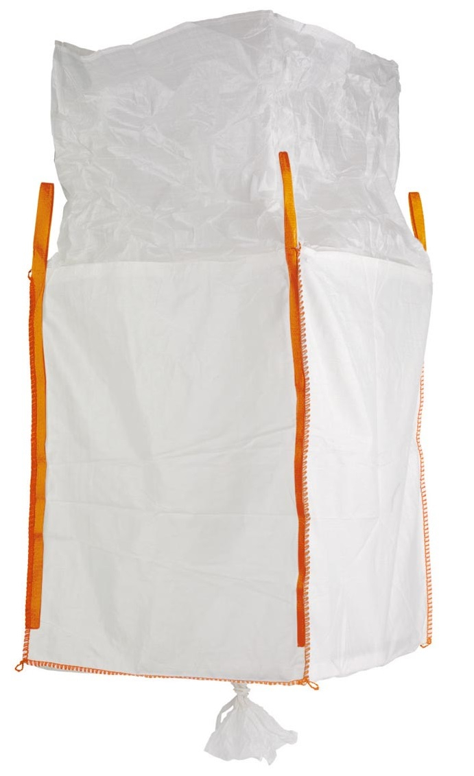 F-Big-Bag, mit Schrze & Auslauf, 90 x 90 x 165 cm, 4 Schlaufen, Tragkraft: 1250 KG