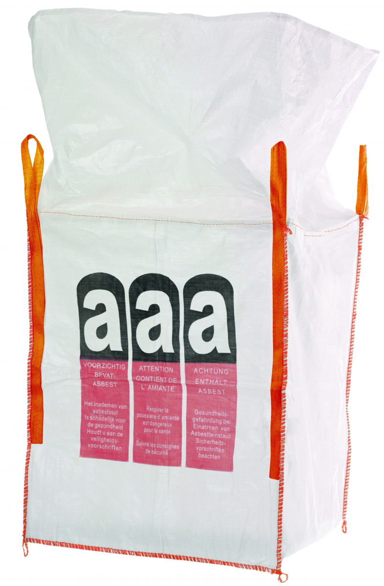 F-Karton Big-Bag, für Asbest, bechichtet, mit Schürze, TRAGKRAFT: 1.000 KG