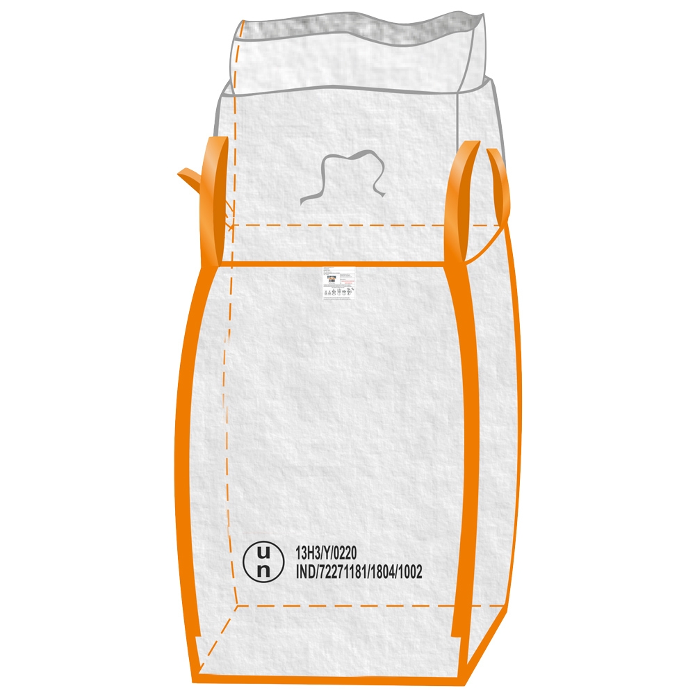 F-Big-Bag, UN Gefahrgut, 13H3Y, SF 6:1, mit Inliner und Schürze, 90 x 90 x 110 cm, Tragkraft: 1000 KG