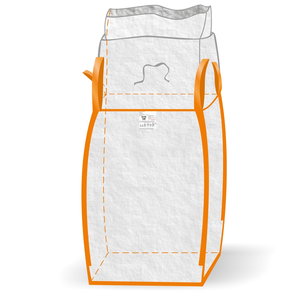 F-Big-Bag, mit Schürze, 75 x 75 x 90 cm, 4 Schlaufen, Tragkraft: 1000 KG