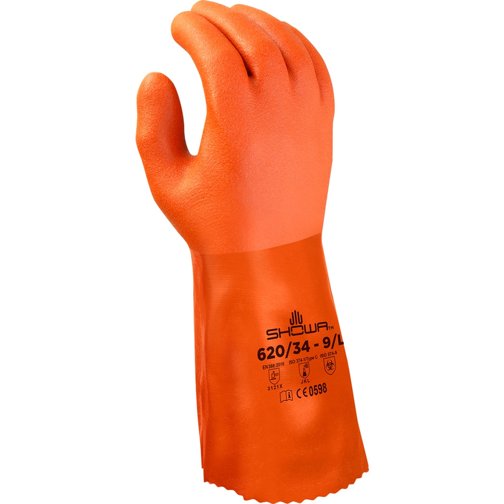 F-*SHOWA 620* SHOWA® HANDSCHUHE, PVC, CAT 3, CHEMIKALIENSCHUTZ