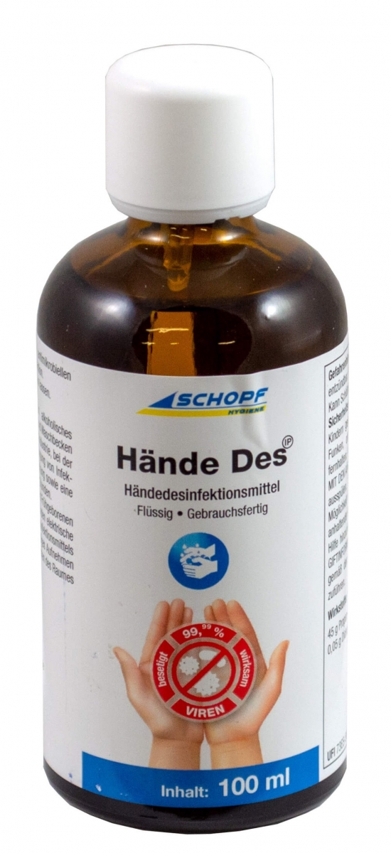SCHOPF-Hygiene, Hygiene, Hnde Des IP Hndedesinfektionsmittel 100 ml - Desinfektionsmittel fr Hnde