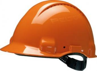 3M-Schutzhelm G30DUO, ABS, mit Schweileder belftet, orange