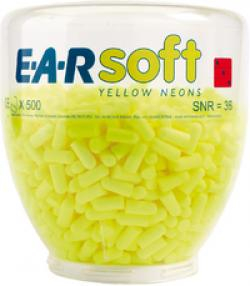 3M-E-A-R SOFT Yellow Neons Refill Aufsatz für One-Touch-Spender Refill, Pkg. á 500 Paar