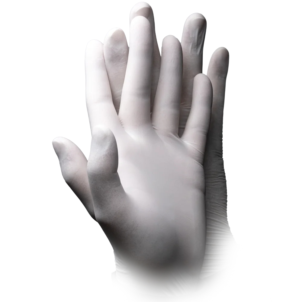 AMPRI-Hand-Schutz, Einmal-Latex-Einweghandschuhe, BASIC-TOUCH, puderfrei, hell-beige, VE = 10 Pkg á 100 Stück