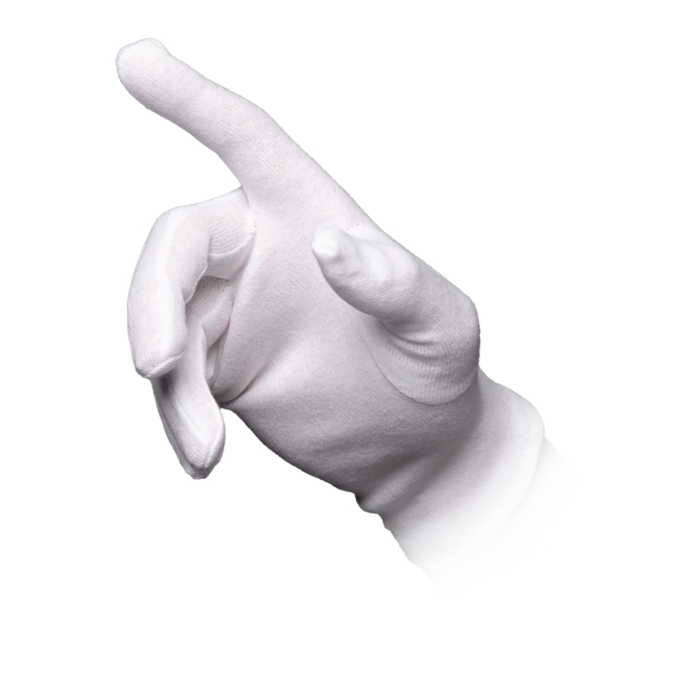 AMPRI-Workwear, Trikot-Unterzieh-Arbeits-Handschuhe, ECO PLUS, geschichtelt, hochwertige Qualität, VE = Pkg. á 12 Paar, weiß
