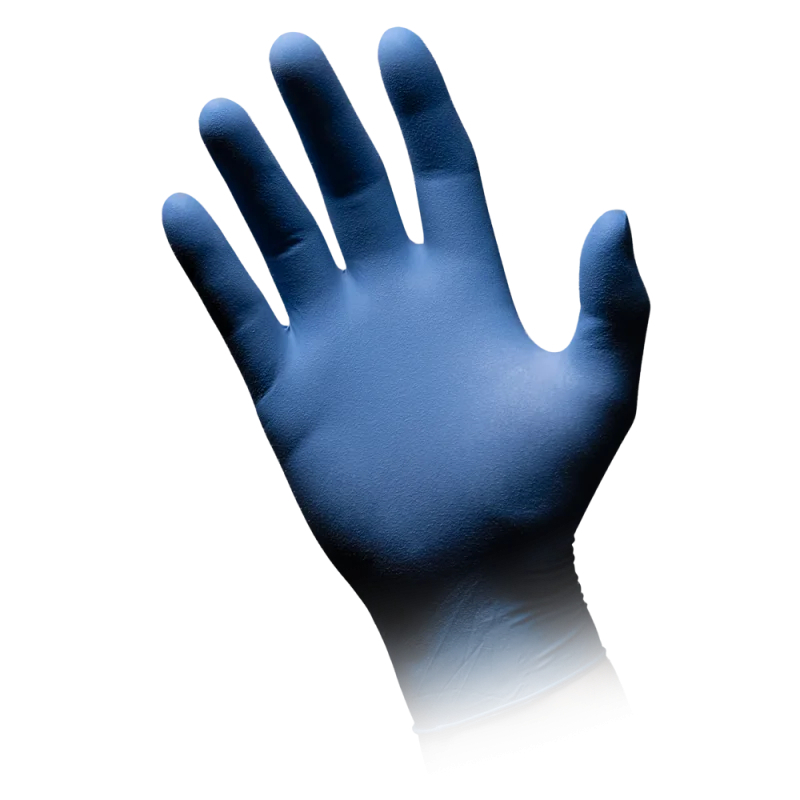 AMPRI-Hand-Schutz, Einweg-Latex-Einmal-Handschuhe, MED COMFORT BLUE, puderfrei, blau, Pkg  100 Stck, VE = 1 Pkg.