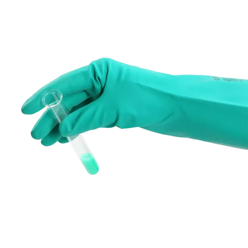 AMPRI-Workwear, Nitril-Industrie-Arbeits-Handschuhe, CLEAN EXPERT NITRIL, VE = Pkg. á 12 Paar, grün