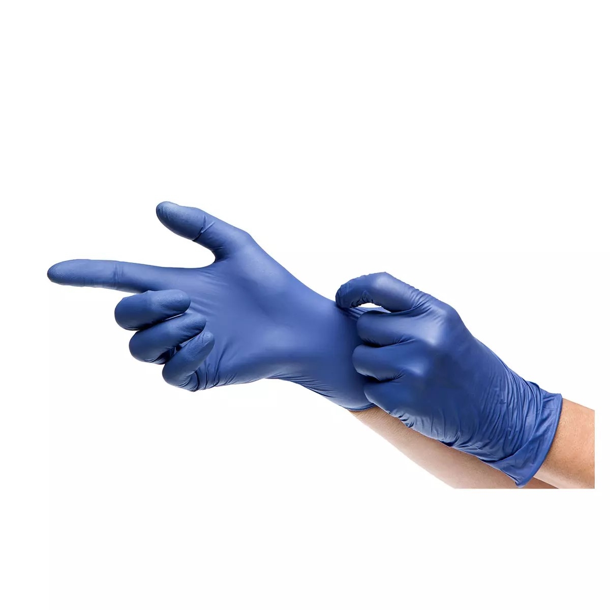 AMPRI-Epiderm Protect by MED-COMFORT Einmal-Nitril-Einweg-Handschuhe, blau, ungepudert, Gr.: XS-XL