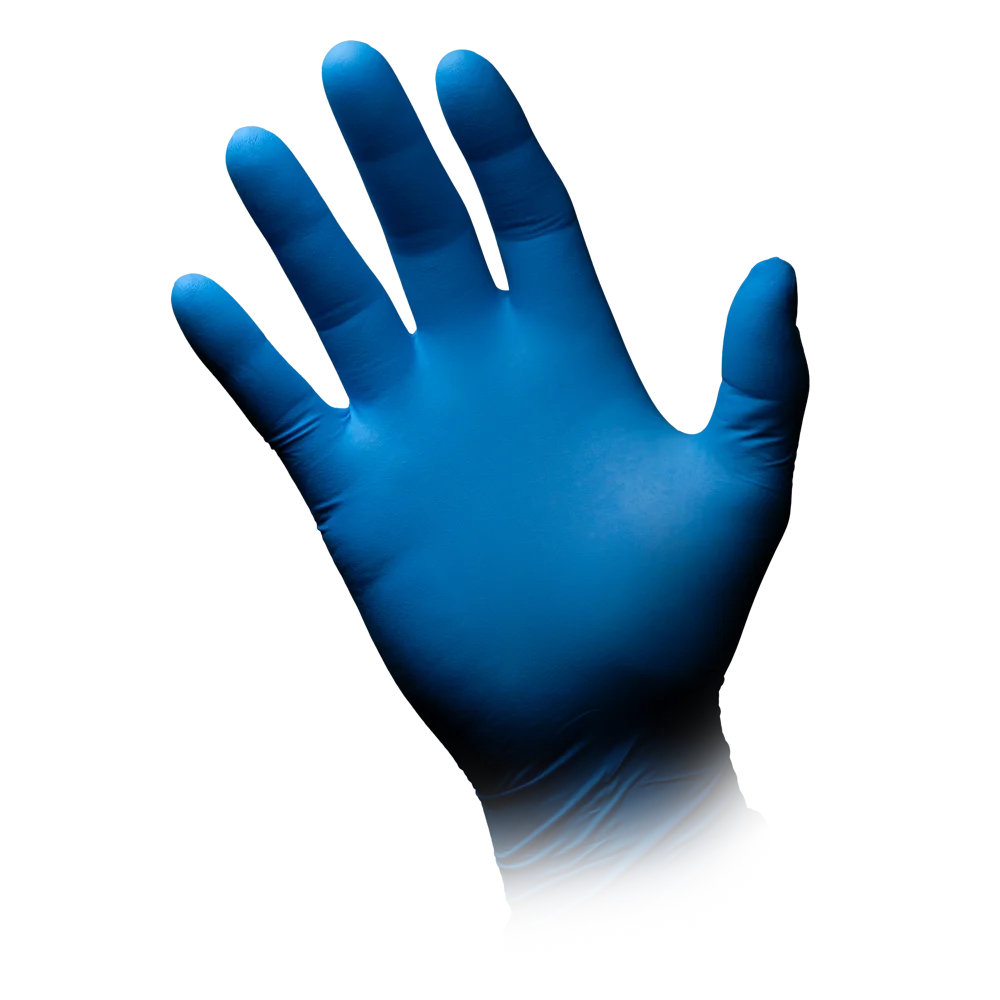 AMPRI-Hand-Schutz, Einweg-Nitril-Einmal-Handschuhe, MED COMFORT BLUE ULTRA 300, puderfrei, Pkg á 100 Stück, VE = 10 Pkg.