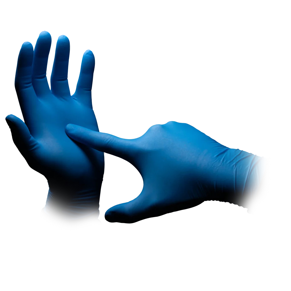 AMPRI-Hand-Schutz, Einweg-Nitril-Einmal-Handschuhe, MED COMFORT BLUE ULTRA 300, puderfrei, Pkg á 100 Stück, VE = 10 Pkg.