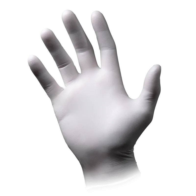 AMPRI-Hand-Schutz, Einweg-Nitril-Einmal-Handschuhe, ECO PLUS, puderfrei, wei, Pkg  100 Stck, VE = 1 Pkg.