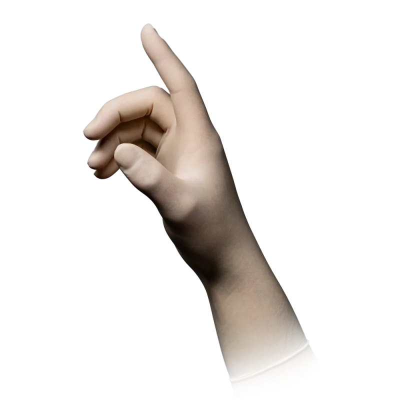 AMPRI-Hand-Schutz, Einweg-Latex-Einmal-Handschuhe, MED COMFORT 300, puderfrei, weiß, Pkg á 100 Stück, VE = 10 Pkg.