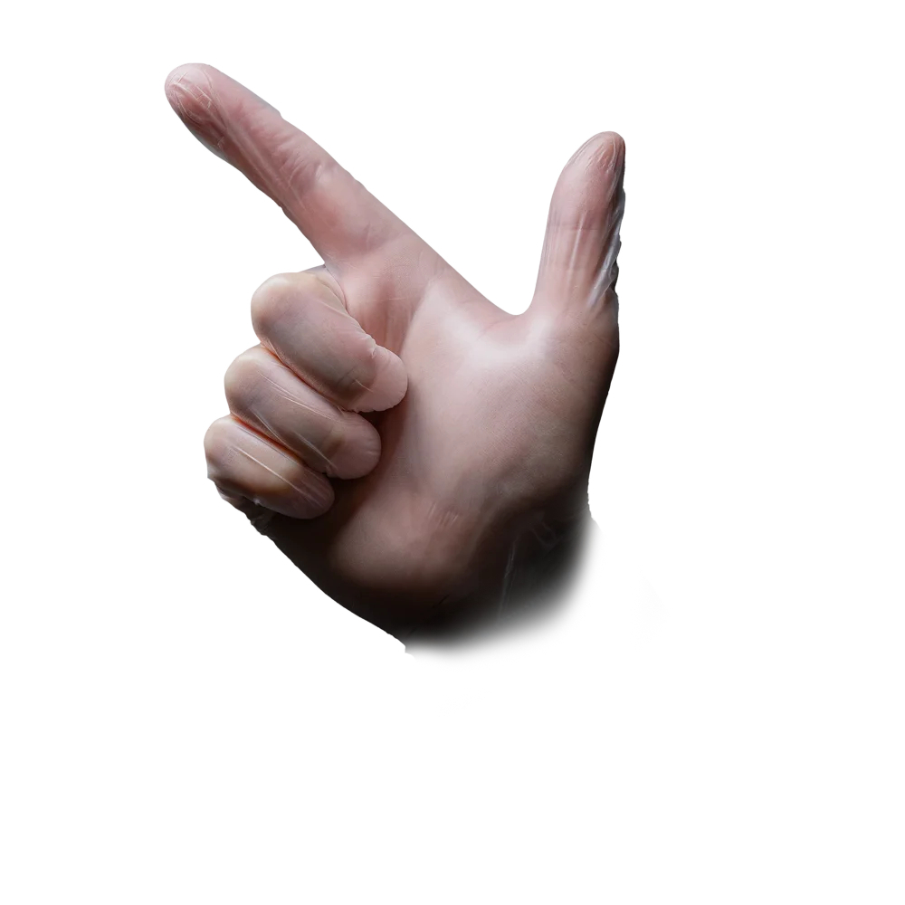 AMPRI-Hand-Schutz, Einweg-Vinyl-Einmal-Handschuhe, ECO PLUS, puderfrei, weiß, Pkg á 100 Stück, VE = 10 Pkg.