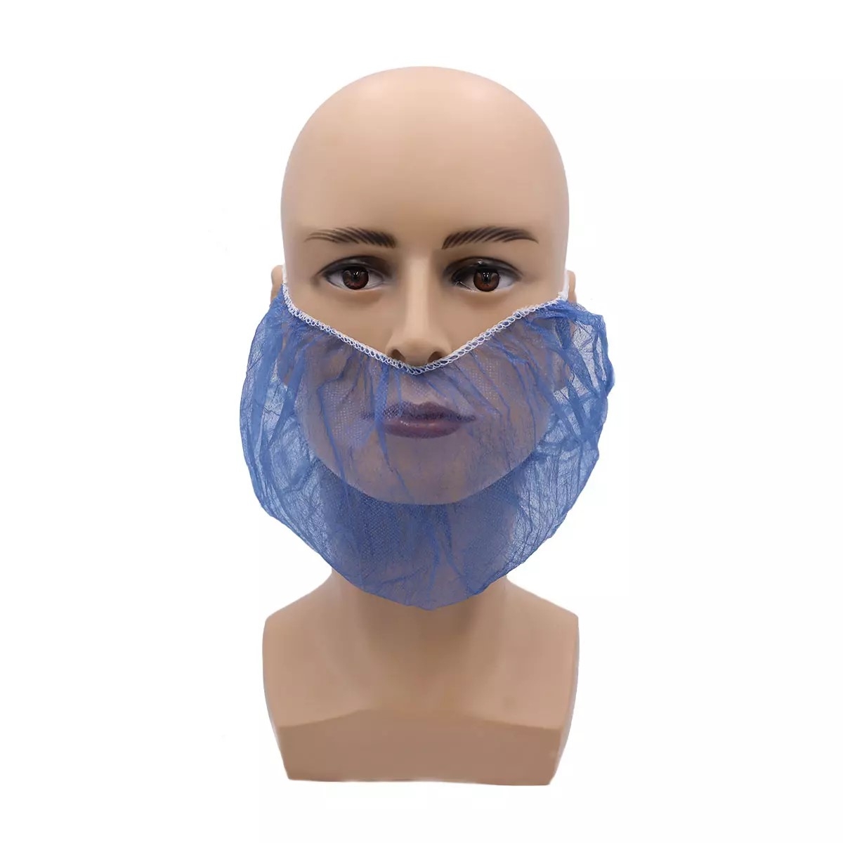 AMPRI-Einweg-Bartmasken, MED COMFORT PP BARTMASKE, mit Elastikbndern, VE = Pkg.  100 Stck, blau