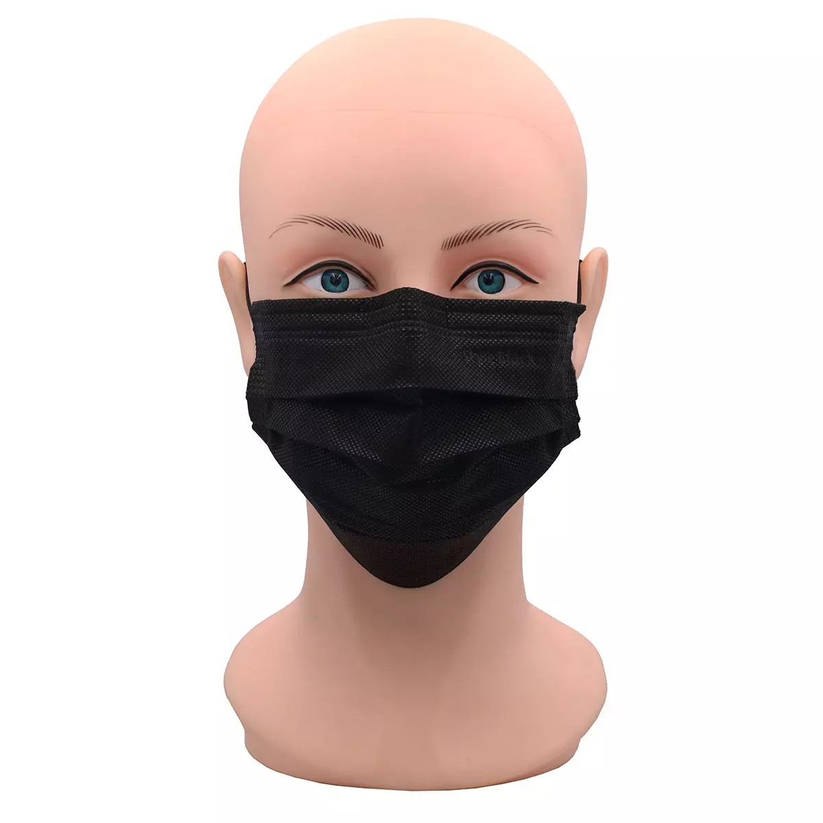 AMPRI-Med-Comfort-OP Maske, schwarz, black, Typ II, VE= 10 Boxen á 50 Stück