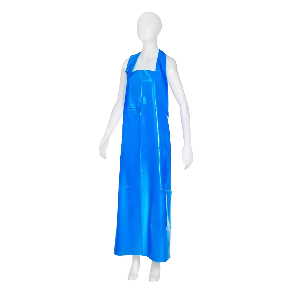 AMPRI-Einweg-PE-Schürzen, Einmalschürzen, MED COMFORT, 100 x 150 cm, VE = Pkg. á 50 Stück, blau