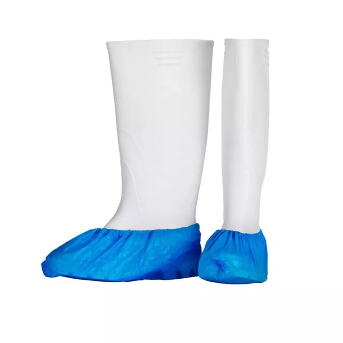 AMPRI-Einweg-CPE-berschuhe, Einmal-Schuhe, ECO PLUS, 15 x 42 cm, blau, VE = 1 Pkg.  100 Stck