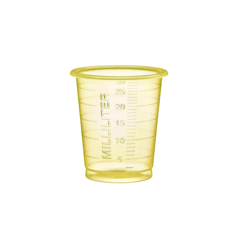 AMPRI-MED-COMFORT ECO Einmal Medizinbecher 30 ml, graduiert, , gelb