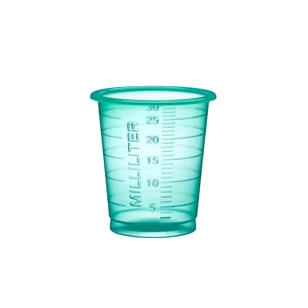 AMPRI-MED-COMFORT ECO Einmal Medizinbecher 30 ml, graduiert, , grün