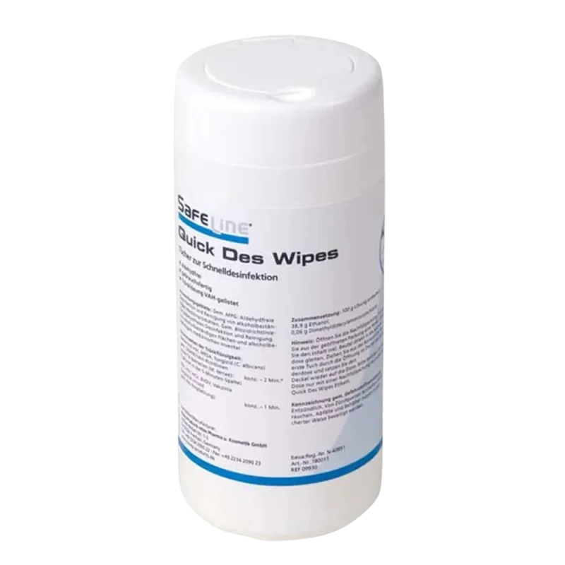 AMPRI-Desinfektionstücher, in der Dose, Safeline Quick Des Wipes N, VE= 10 Boxen á 120 Stück