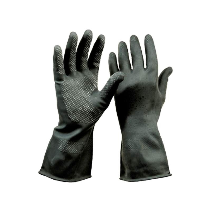 LP-Workwear, ECONEOPRENE, Neoprene-Arbeits-Handschuhe, öl- und fettbeständig, Lange 32 cm, schwarz, VE = 12 Paar