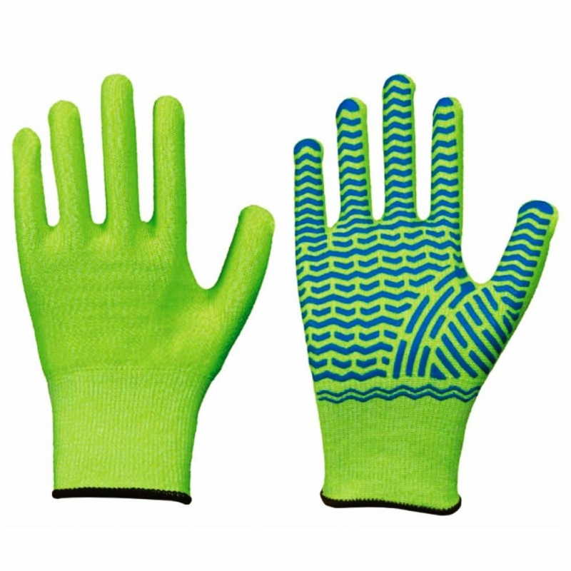 LP-Workwear, SOLIDSTAR, Schnittschutz-Arbeits-Handschuhe, Spezialfaser, gutes Tragegefühl, neongrün, VE = 12 Paar