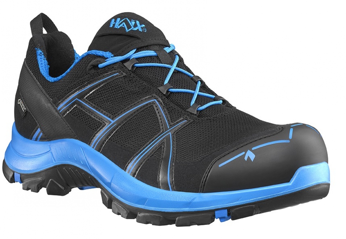 HAIX-Footwear, 610001-S3 Sicherheitshalbschuhe, BLACK EAGLE Safety 40.1, LOW BLACK/BLUE, schwarz/blau