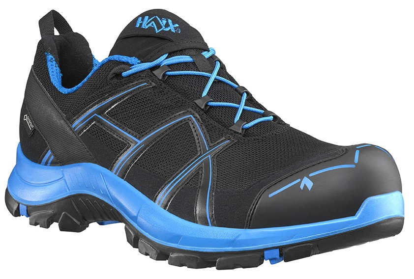 HAIX-Footwear, 610001-S3 Sicherheitshalbschuhe, BLACK EAGLE Safety 40.1, LOW BLACK/BLUE, schwarz/blau