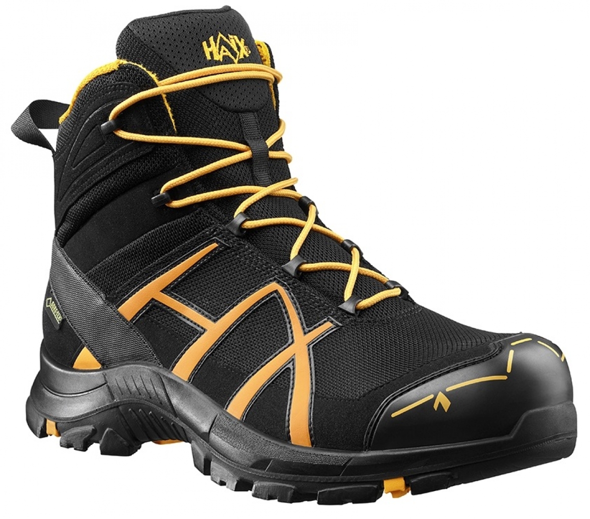 HAIX-Footwear, 610017-S3 Sicherheitsschuhe, hoch, BLACK EAGLE Safety 40.1, MID BLACK/ORANGE, schwarz/orange