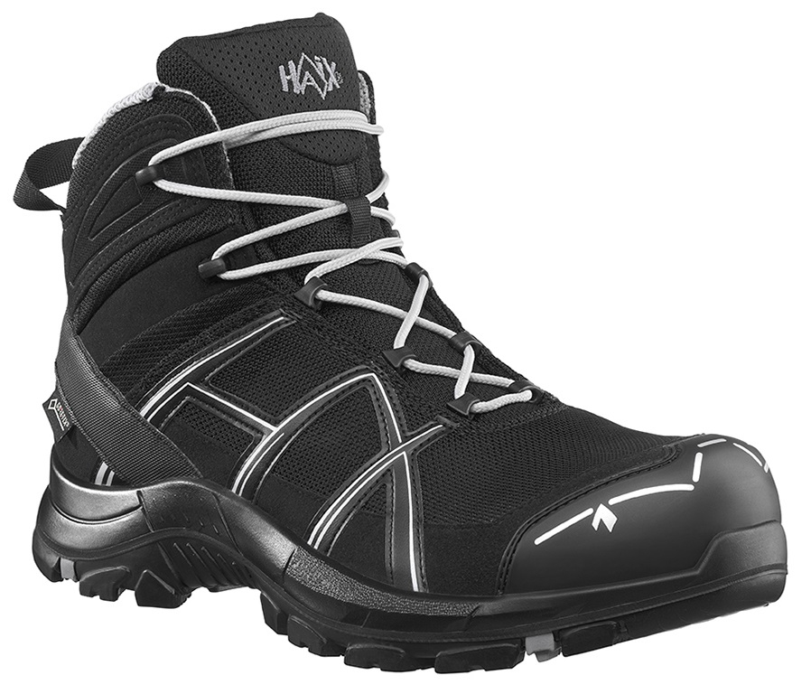 HAIX-Footwear, 610019-S3 Sicherheitsschuhe, hoch, BLACK EAGLE Safety 40.1, MID BLACK/SILVER, schwarz/silber