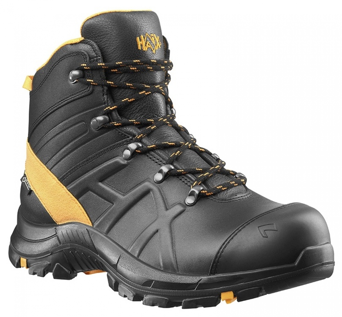 HAIX-Footwear, 610031-S3 Sicherheitsschuhe, hoch, BLACK EAGLE Safety 54, MID BLACK/ORANGE, schwarz/orange
