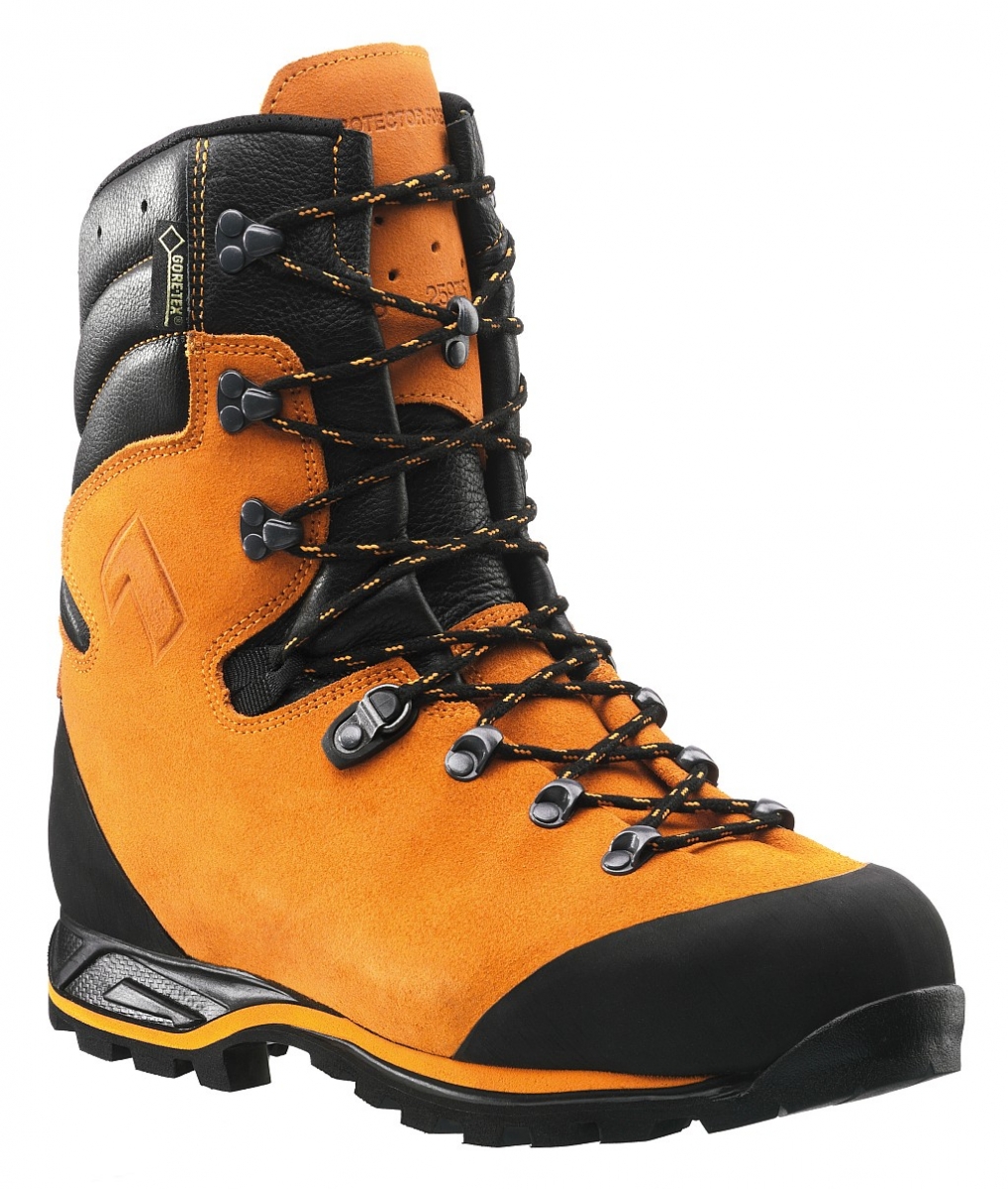 HAIX-Footwear, 603101-Schnittschutzschuhe, hoch, Klasse 2, PROTECTOR FOREST, orange